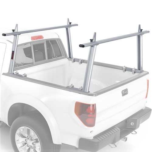 Adjustable Aluminum Pickup Truck Ladder Rack 2 Bar Kayak Contractor ...