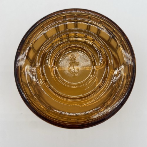 Vintage Imperial Glass Co Barrel Keg Glasses - Set of 2 Amber with Gold Details - Picture 11 of 24