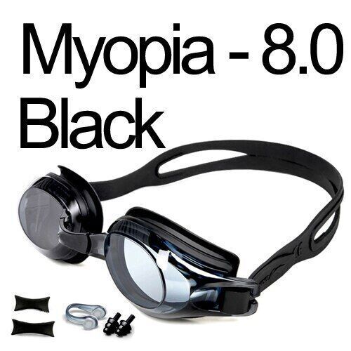 Schwimmbrille Myopie Profi Antibeschlag UV Schwimmbrille Silikon - Bild 37 von 37
