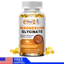 Magnesium Glycinate High Absorption,Improved Sleep,Stress  Anxiety Relief 400mg
