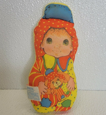Vintage 1986 Playskool Jammie Pies Soft Little Lil Squeakers Plush Baby Doll