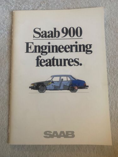 SAAB 900 1981 Engineering Features dealer brochure catalog - Detroit Auto Show - Afbeelding 1 van 2