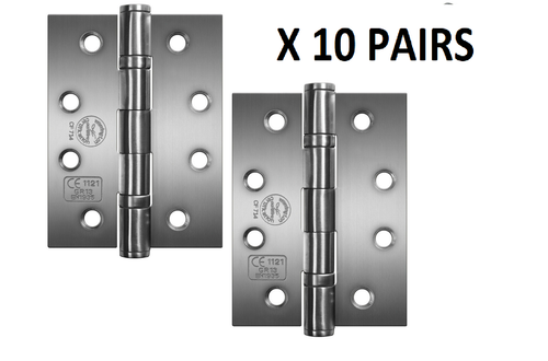 Rodamientos de bolas de acero inoxidable Perry Shield 4" CERTIFIRE CE13 bisagras para puertas cortafuegos D7 - Imagen 8 de 9