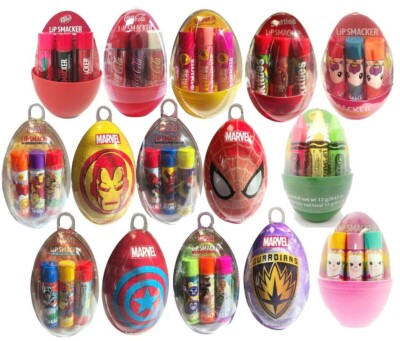 Lip Smacker Egg shaped Ornament Lip Balm Trio Set CHOOSE