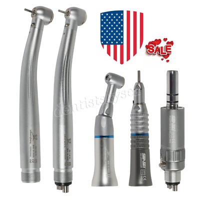 NSK Style Dental High Speed LED E-generator/Low Speed Handpiece 2/4H Motor US