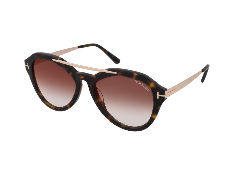 Tom Ford LISA-02 TF 576 52G HAVANA Sunglasses Sonnenbrille Gradient Lenses 54MM