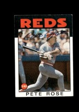 Pete Rose Cincinnati Reds Signed/Auto 1986 Topps Card #1 JSA Certified