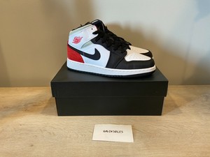 Jordan 1 Mid SE White Black Red Spruce (GS) (BQ6931-100) BRAND NEW | eBay