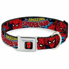 Dog Collar Seat Belt Licensed Marvel Comics Spider-Man WSPD001