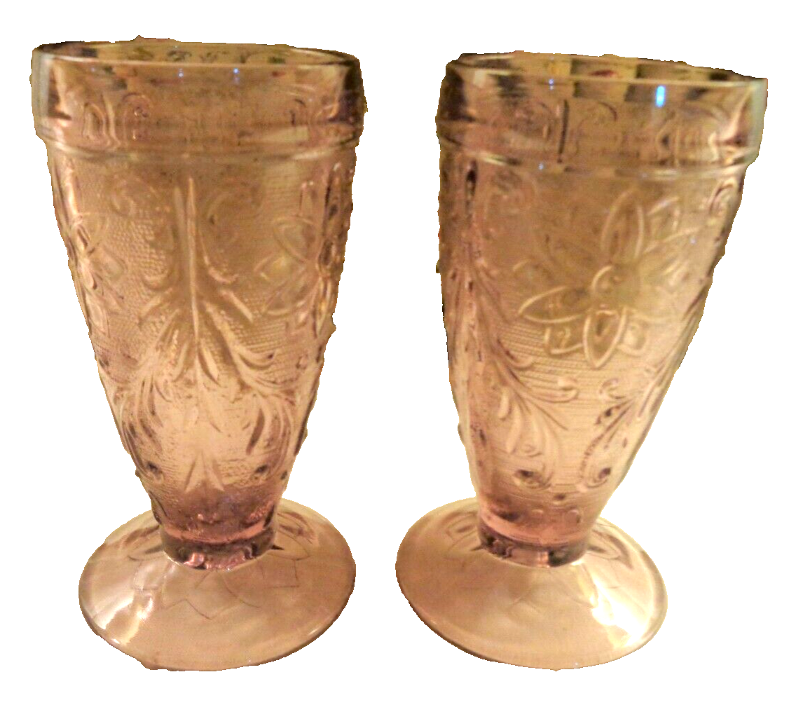 2 VINTAGE 1974 INDIANA GLASS TIARA “SANDWICH