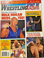 Wrestling USA 1989-Kerry Von Erich Iron Claw-Curt Hennig Profile-Road Warriors