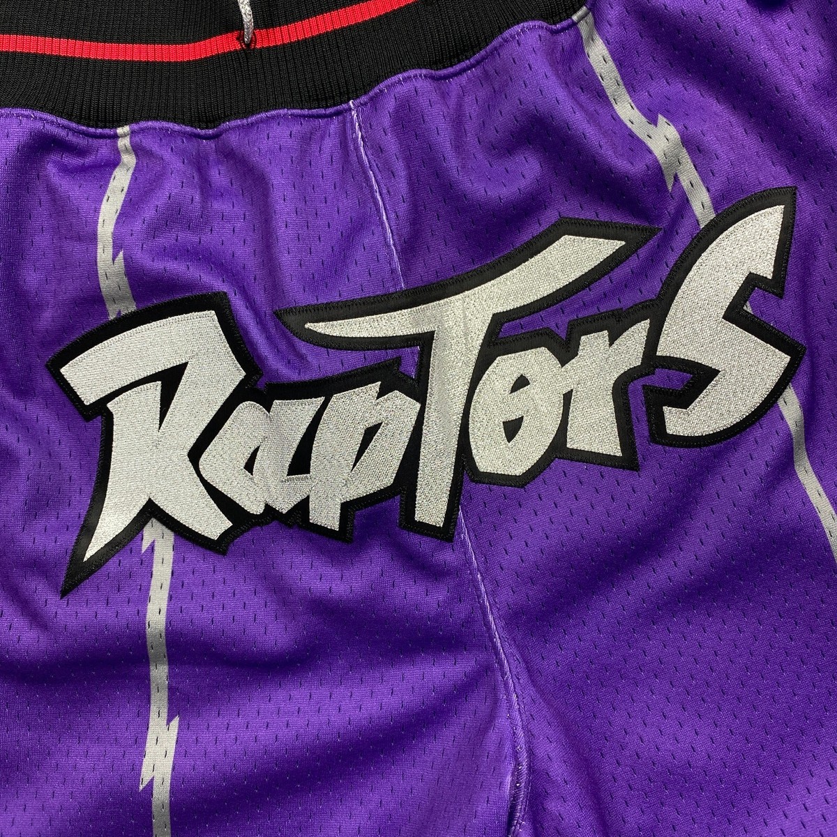 100% Authentic Just Don 95 96 Toronto Raptors Mitchell Ness Shorts