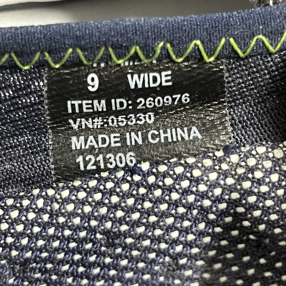 LL Bean Womens Size 9 Wide Mesh Water Shoes Blue Mary Jane Loafers Slip