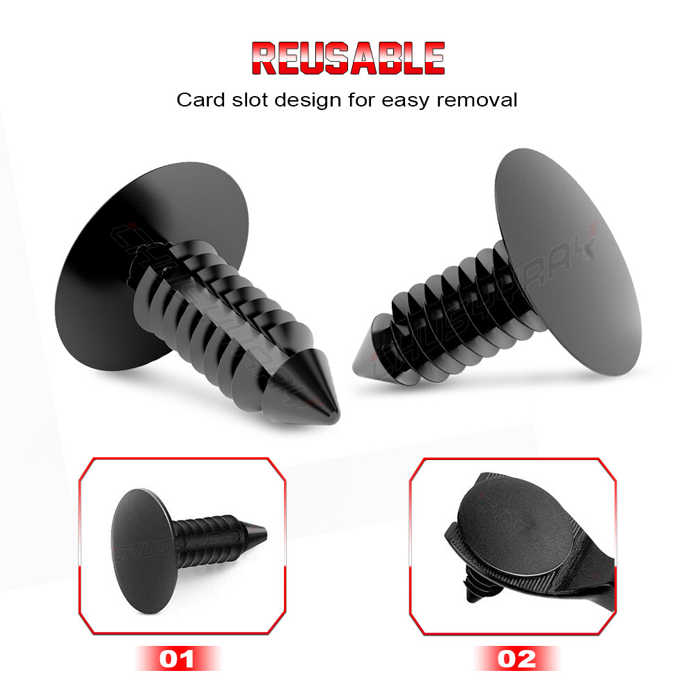 200X 8mm Clips Rivets Retainer Fender 21075686 7661855 Bumper - Foto 8