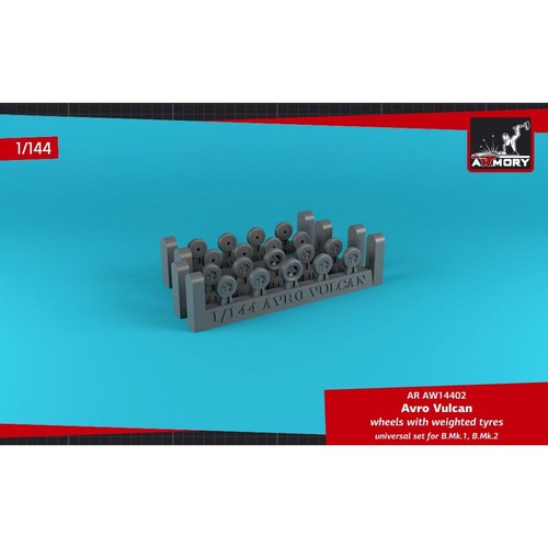 Armory Models AR AW14402 Scale model 1/144 AVRO Vulcan ruedas con neumáticos ponderados - Imagen 1 de 15