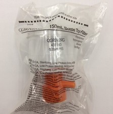 Corning 150mL PES Bottle Top Vaccum Filter w/ 33mm Neck Sterile 431160
