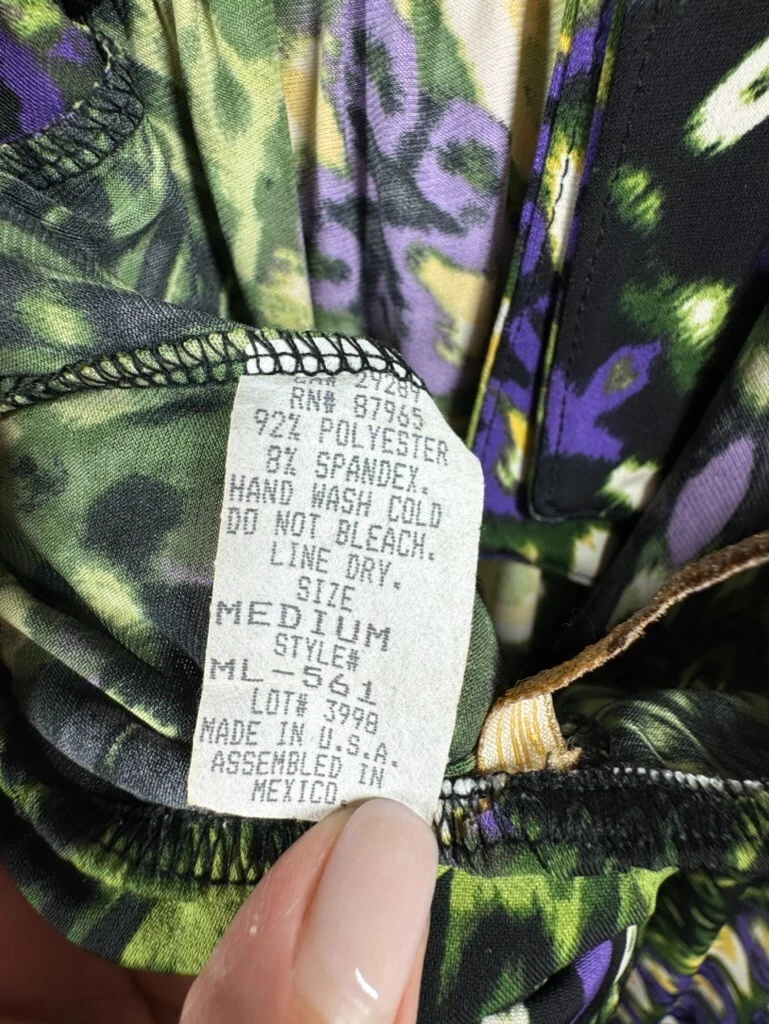 VETEMENTS Maxi abito ELAN Halter taglia media elasticizzato spiaggia isola anni 90 vintage