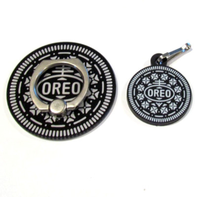 Oreo Cell Phone Kickstand Grip Stand or Necklace Key Chain FOB Pendant Charm