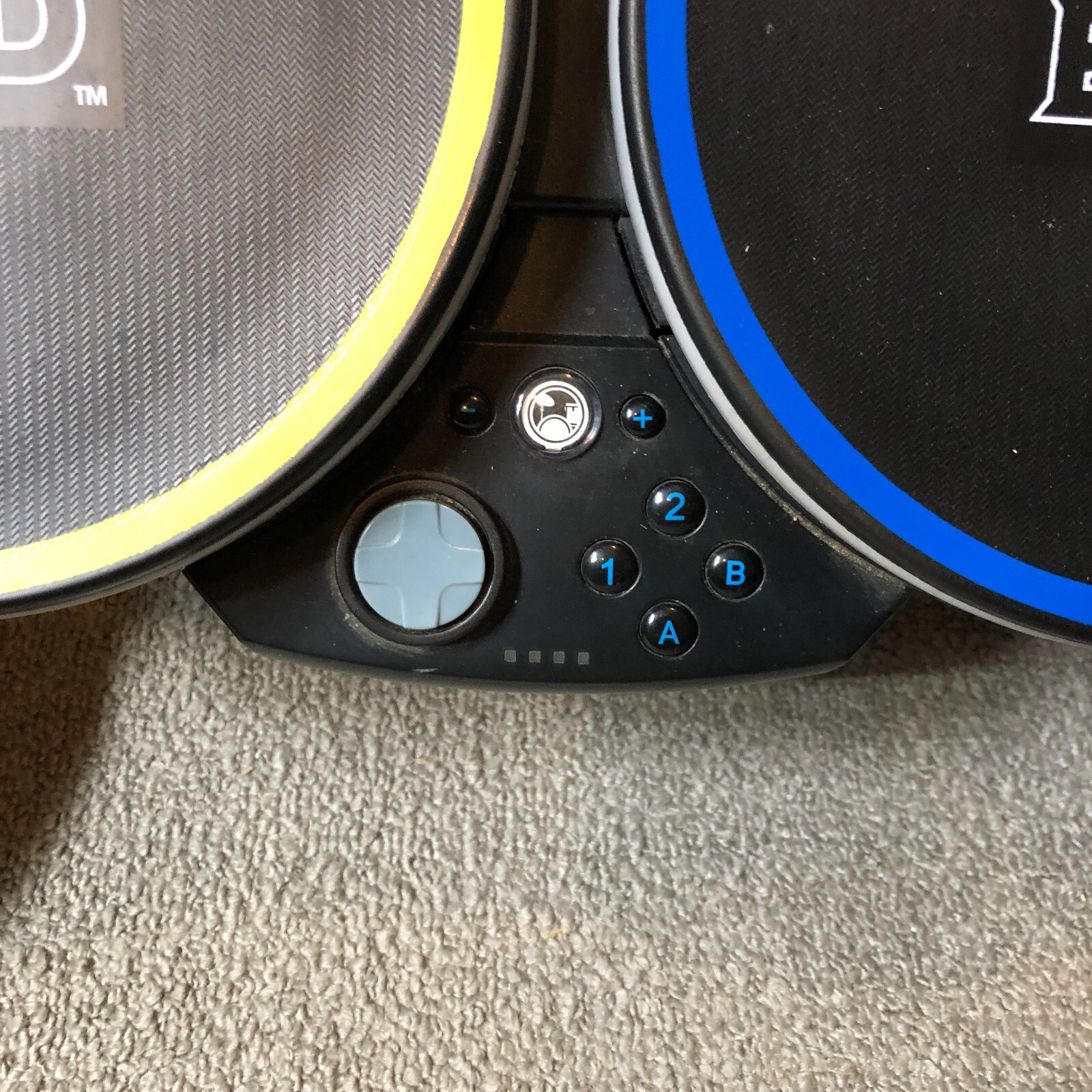 Wii Rock Band Bundle Lot Wireless Drums, Guitar, 2 Dongles, Mic Tested