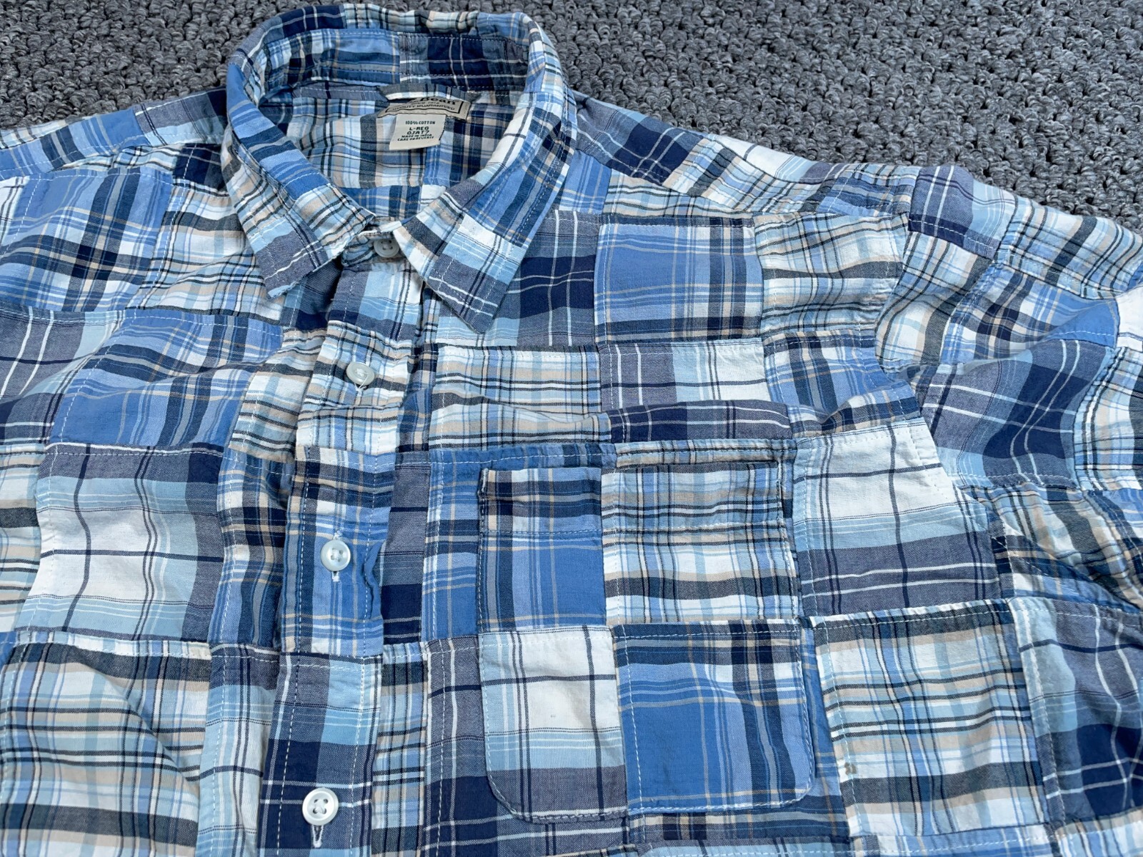 L.L. Bean Patchwork Madras Pattern Shirt Adult La… - image 11