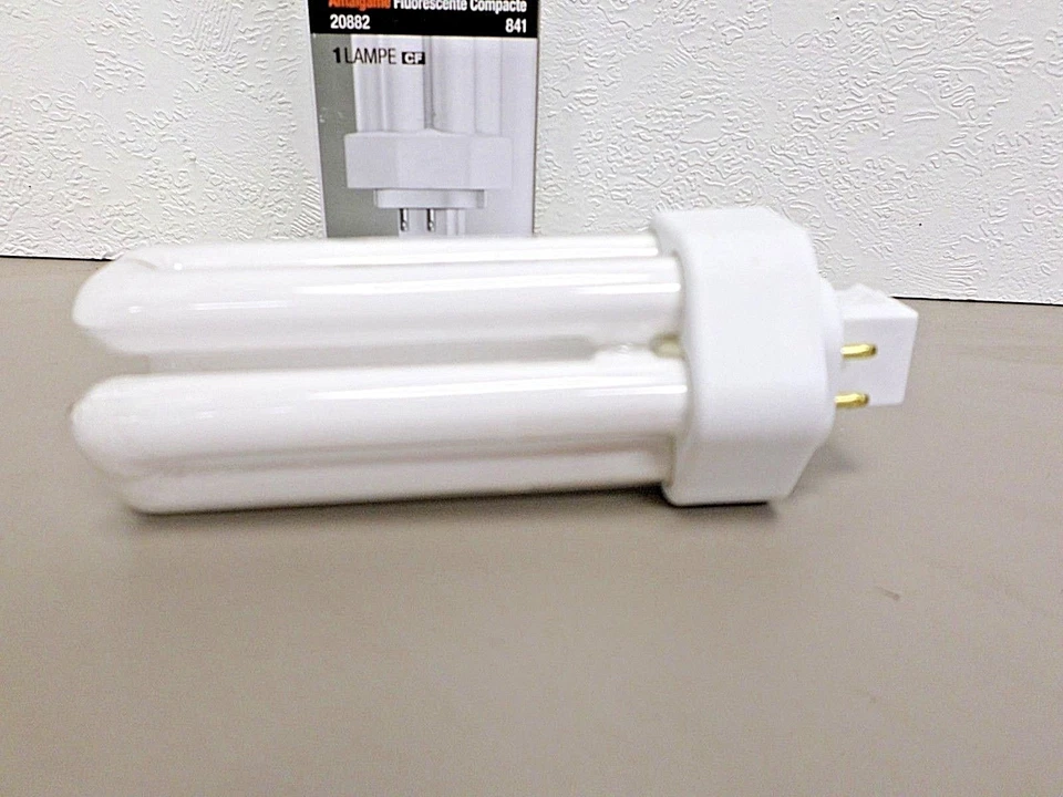 Sylvania CF26DT/E/IN/841/ECO 26 Watt 4 Pin GX24q-3 Triple Tube Lamp Bulb - Image 2 of 4