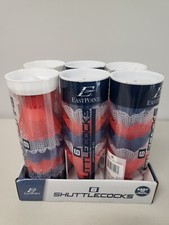 EastPoint Shuttlecocks Official Size, Lot of 6 Tubes of 6, 36 Total Shuttlecocks