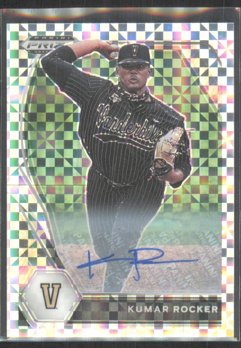 2021 Panini Prizm Draft Picks Power Plaid Kumar Rocker Auto /17 #PDP-10 ...