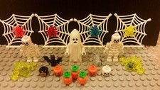 Lego NEW Halloween Accessories - Skeletons, Ghosts, Pumpkins, Spiders, AND MORE 