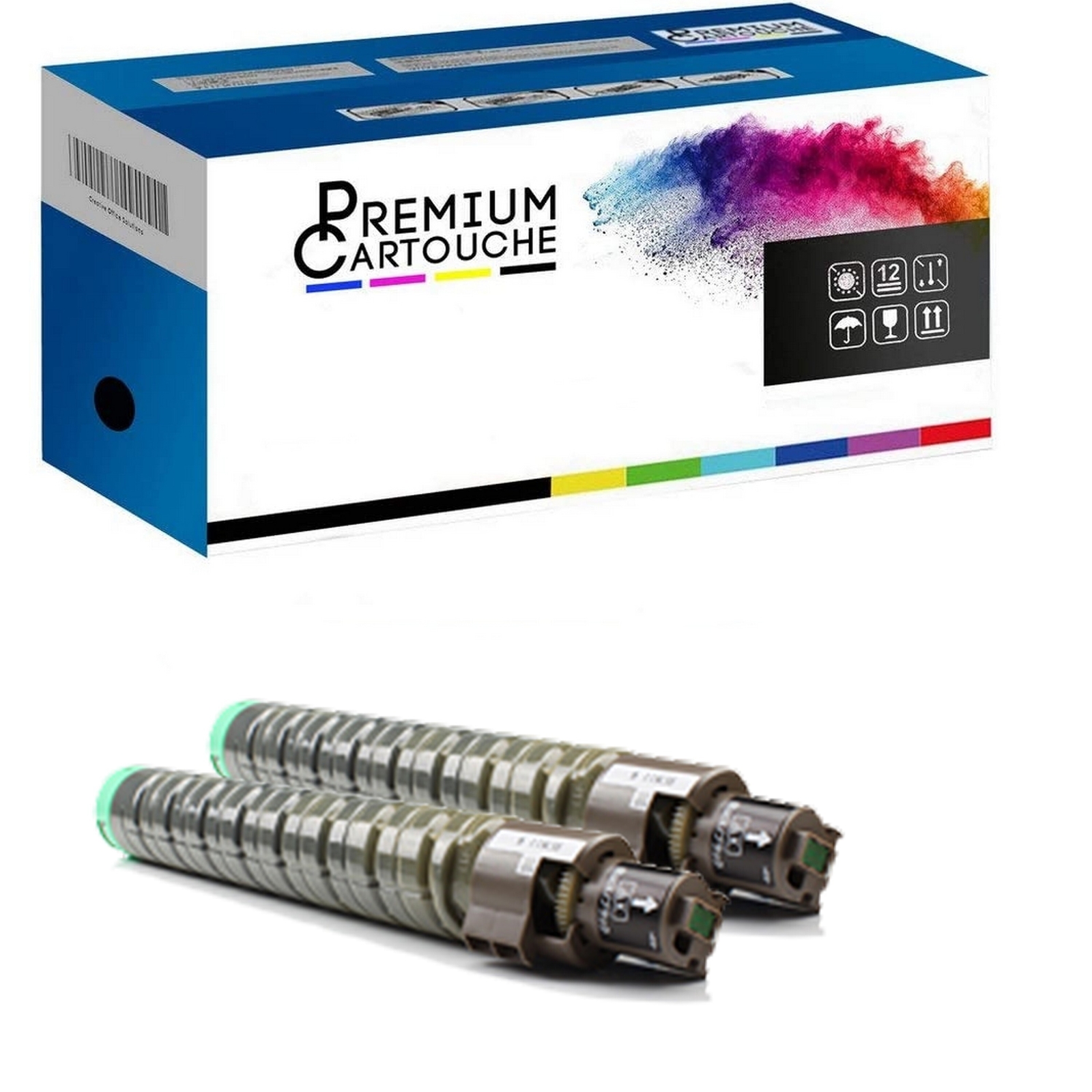 Toner 842091 noir haute capacité pour des impressions laser nettes et sans bavure x2