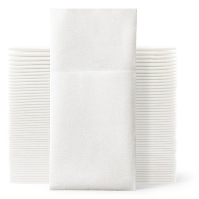  50 Pcs Linen Napkins Bar Bulk Knife and Fork Bag Cutlery Bride