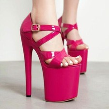 Chic Women's High Heel Platform Open Toe Straps Sandals Club Stage Show Occident