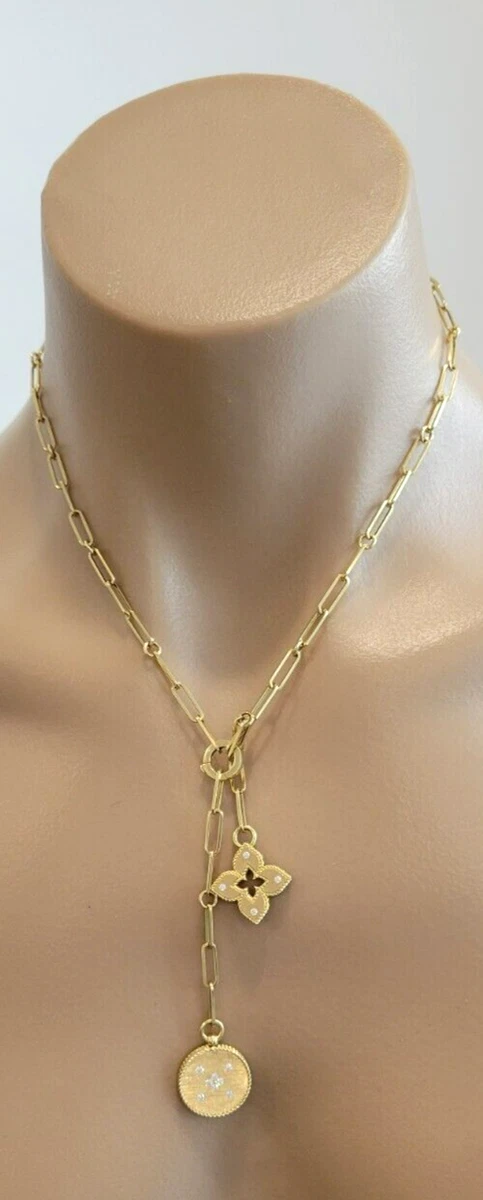 Lot - Louis Vuitton 18 Karat White Gold Necklace