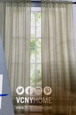 VCNY home Infinity Sheer Rod Pocket 84-Inch Window Curtain Panel