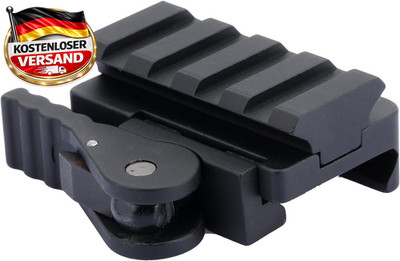 Taktischer Schnellspanner-Adapter Picatinny Low Profile 4 Slots Montagesystem fü