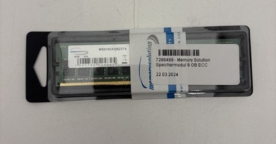 Memory Solution 8 GB ECC Speichermodul   Neuware