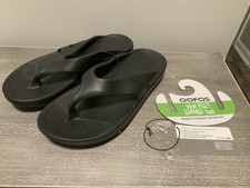 OOFOS OOriginal Women's Size 11nUS Black Sandals New Mens 9 Unisex 42