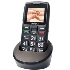 Artfone C1+ 4G Black Large Button Senior Cell Phone - SOS, Unlocked, 1800mAh...