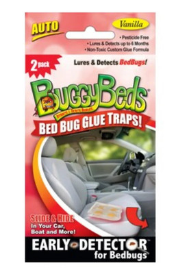 Buggybeds Bed Bug Glue Traps Auto Car Interior Detection 2 Pack Chemical-Free Ne