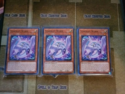 YUGIOH 3X STARDUST WURM DUNE-EN094 COMMON 1ST ED NM