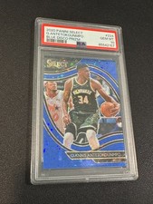 🔥 PSA 10 2020 Select MVP Giannis Antetokounmpo #224 Blue Disco Prizm /25 💎