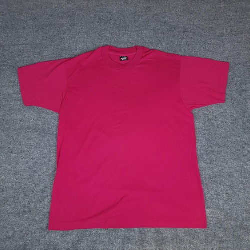 Vtg Screen Stars Best Shirt Mens XL Pink Made USA 50/50 Blank Single Stitch 90s