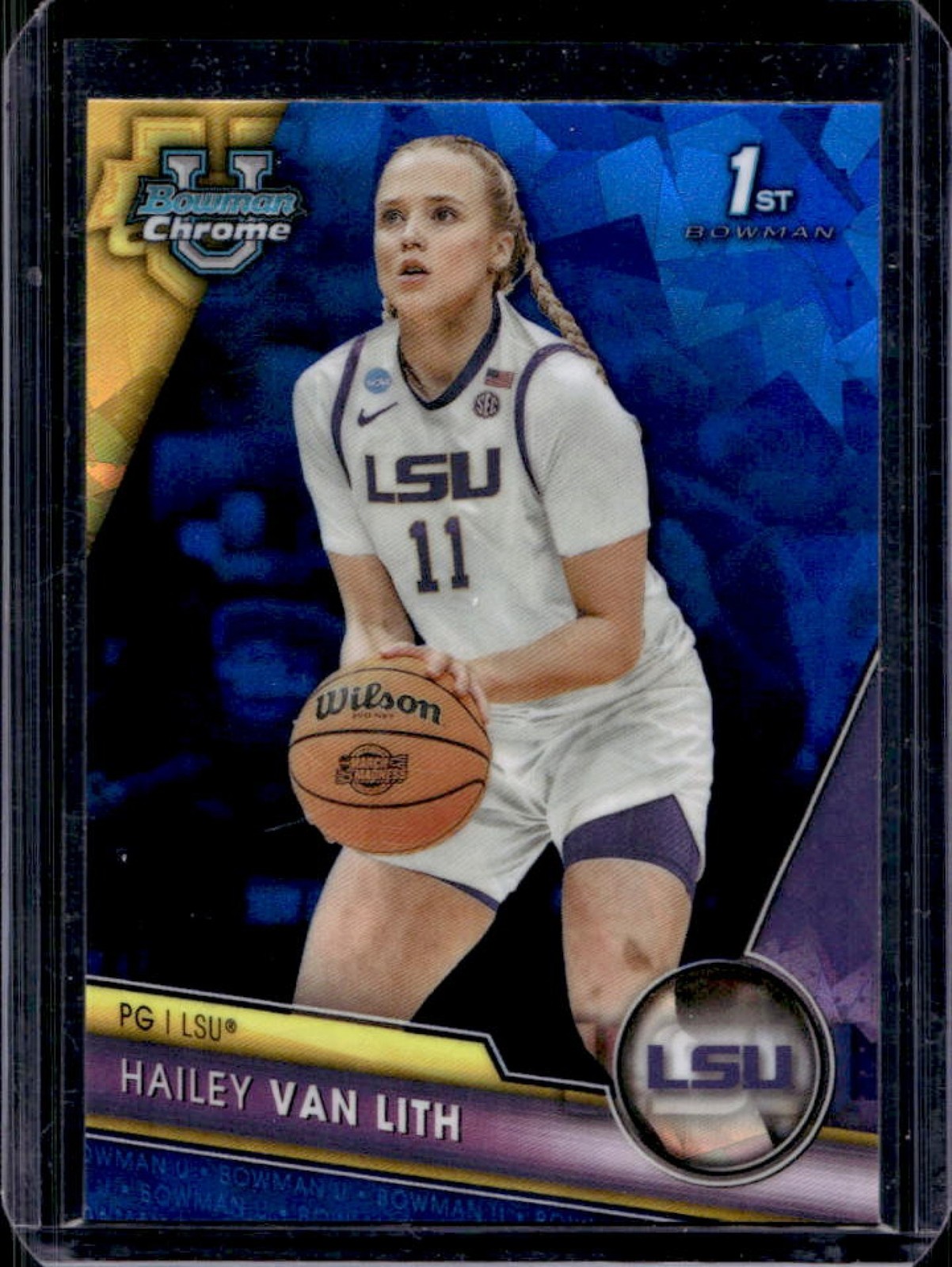 2023-24 Bowman U Chrome Sapphire Hailey van Lith #25 Tigers