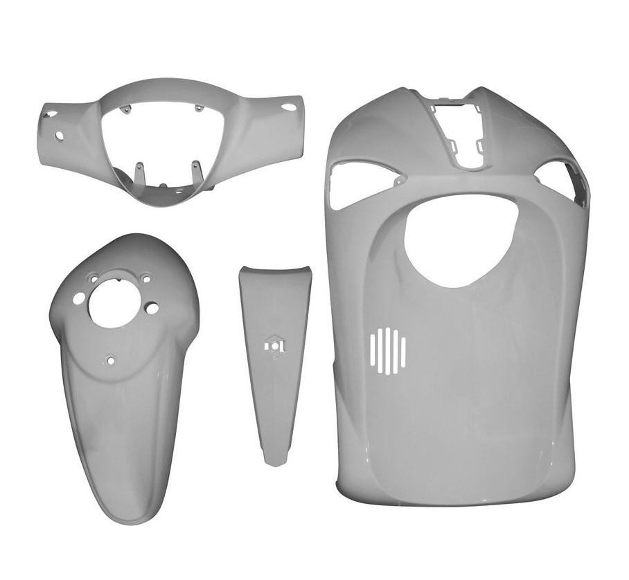 Carenage scoot piaggio 50 liberty blanc brillant kit 4 pieces complet