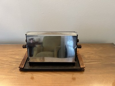 Handyhot Vintage Antique Art Deco Bread Toaster Chrome Metal Kitchen Tool