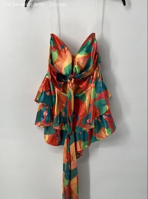Love Eighty-Three Womens Multicolor Back Zip Short Mini Dress Size Medium