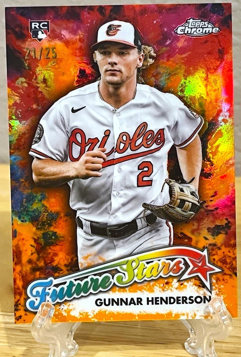 2023 TOPPS CHROME FUTURE STARS #FS18 GUNNAR HENDERSON RC ROOKIE ORANGE 21/25