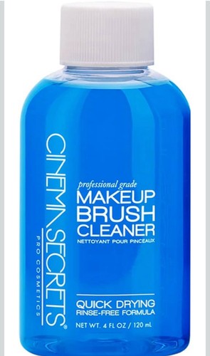 Cinema Secrets Original Blue Vanilla Makeup Brush Cleaner Solution 4oz