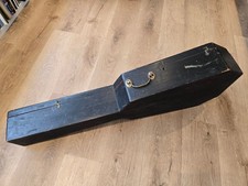 SCARCE ANTIQUE ROMANTIC PARLOUR GUITAR COFFIN CASE 19th CENTURY
