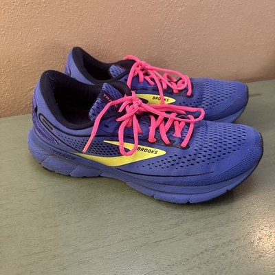 Brooks Womens Trace 2 Blue Running Athletic Comfort Shoes SZ 10.5 Nightlife