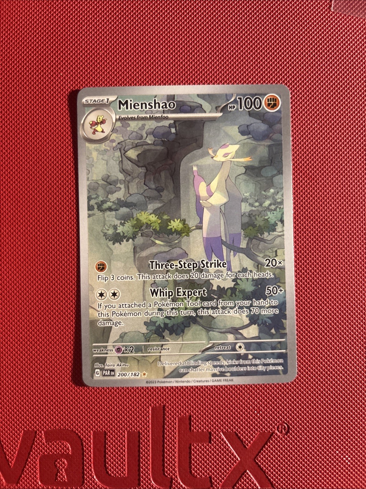 Mienshao 200/182 Full Art Illustration Rare Paradox Rift Pokémon Card NM